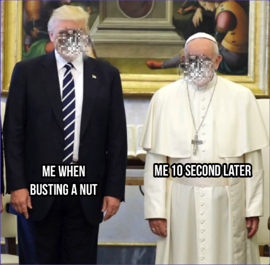 Selected meme for Pope Francis swatting Trump’s hand (Vatican meeting, 2017)
