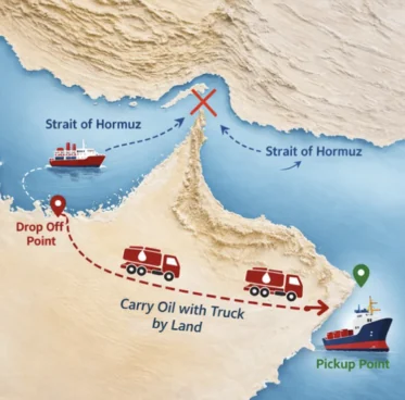 Neutral meme for Iran blocks the Strait of Hormuz (early 2026)