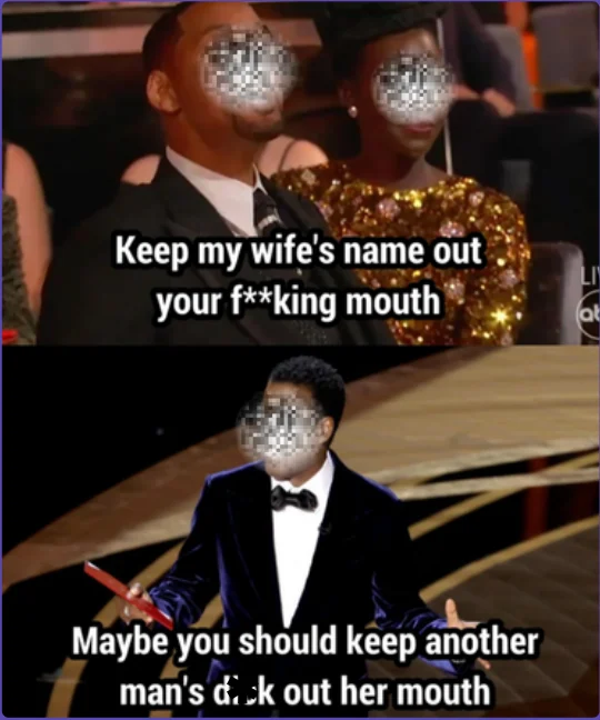 Selected meme for Will Smith slaps Chris Rock (94th Academy Awards, 2022)